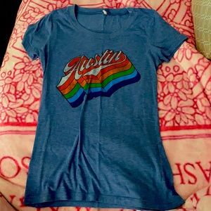 Women’s rainbow AUSTIN t shirt